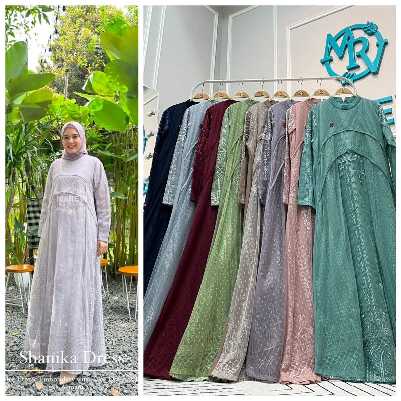 SHANIKA DRESS BY MAREVI/DRESS MAREVI/DRESS PREMIUM/GAMIS ORIGINAL
