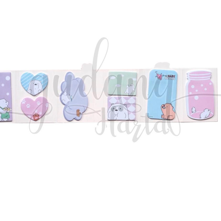 

ㅖ Sticky Notes Lipat Bear Panda Beruang Memo Lucu GH 301319 ㄹ