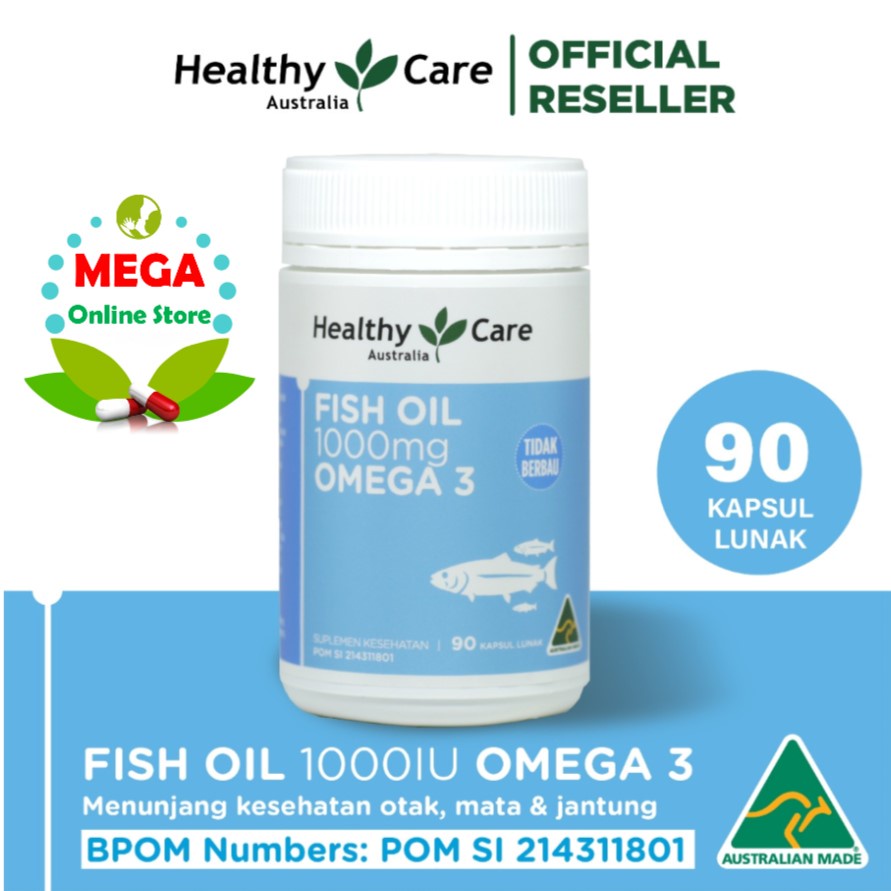 BPOM Healthy Care Fish Oil Omega 3 - 90 Kapsul