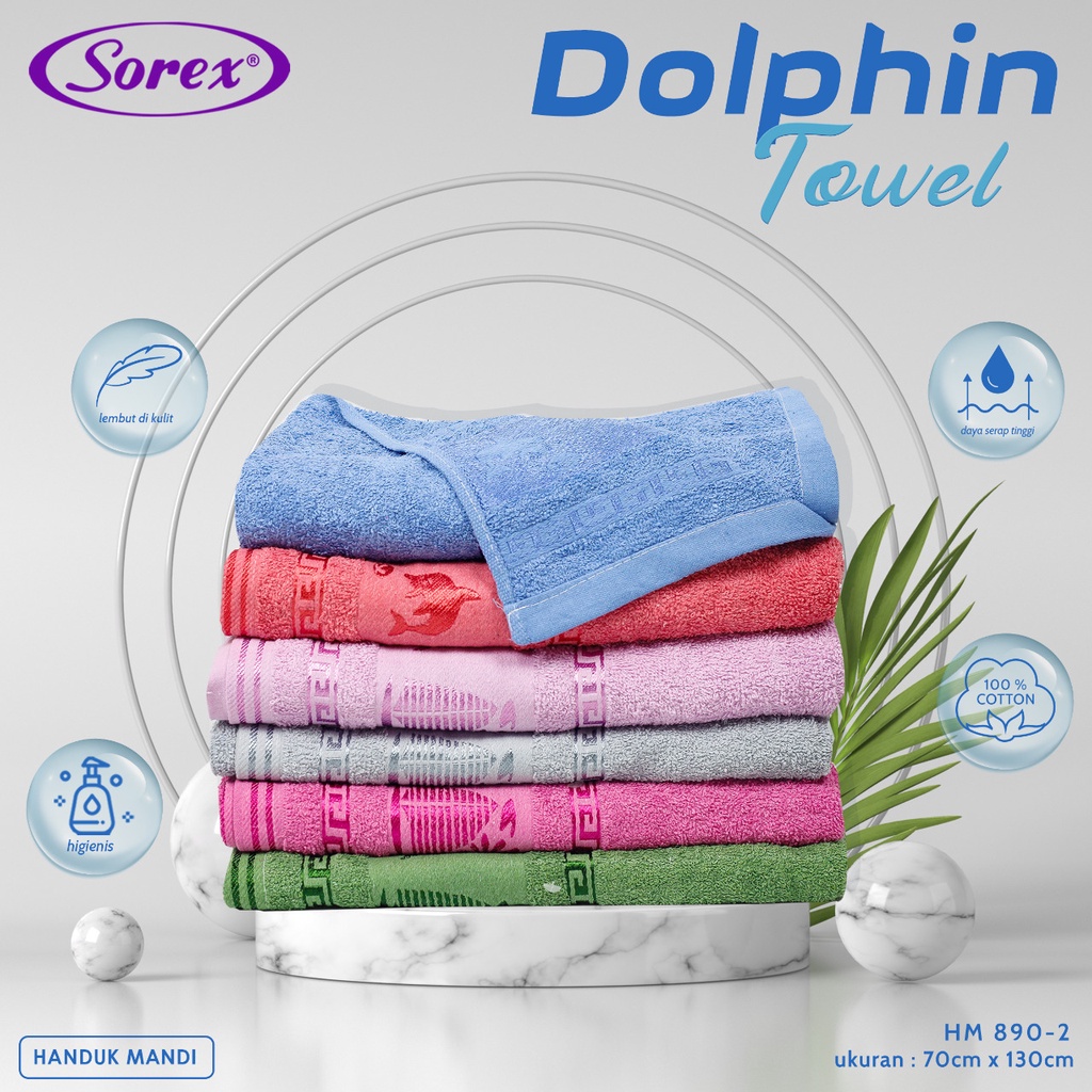 HANDUK SOREX (Art. HM 890-1 ukuran 70cm x 130cm) &amp; (Art. HM 890 - 2 ukuran 70cm x 130cm) Untuk Orang Dewasa Ukuran Jumbo