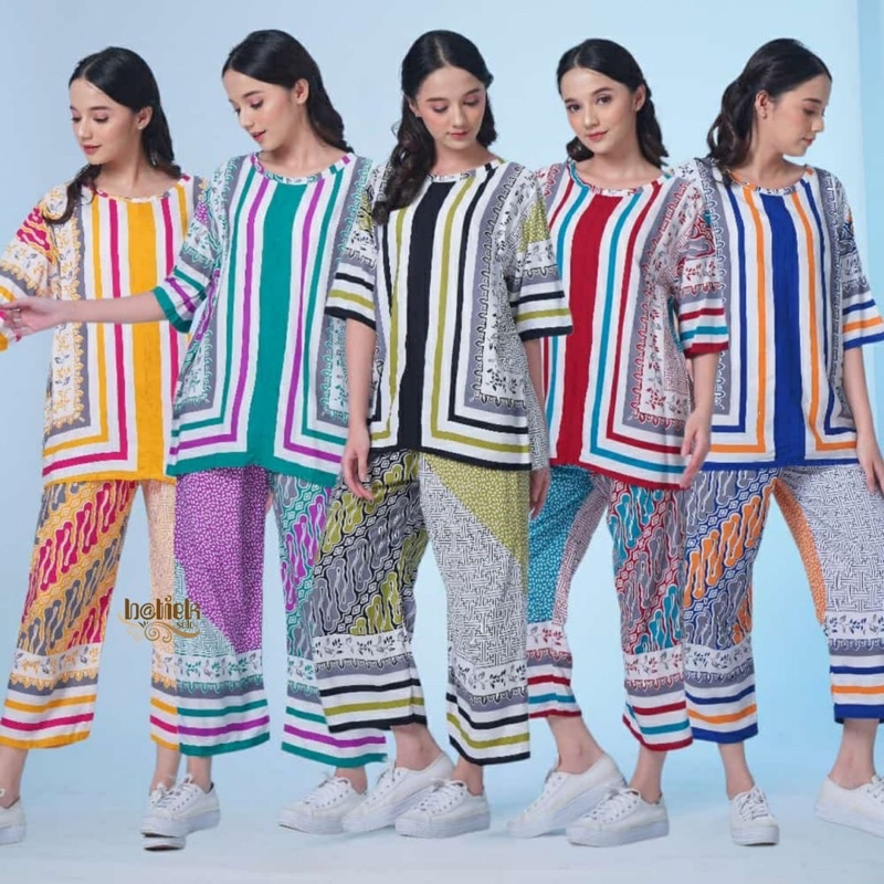 ONE SET JOICE SETELAN BATIK KEKINIAN CANTIK KEREN