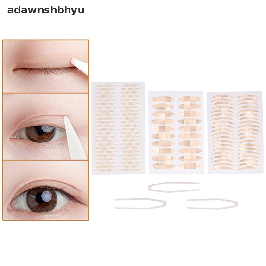 Adawnshbhyu 200pcs Invisible Lace Mesh Double Eyelid Lift Strip Tape Perekat Sticke tweezer ID