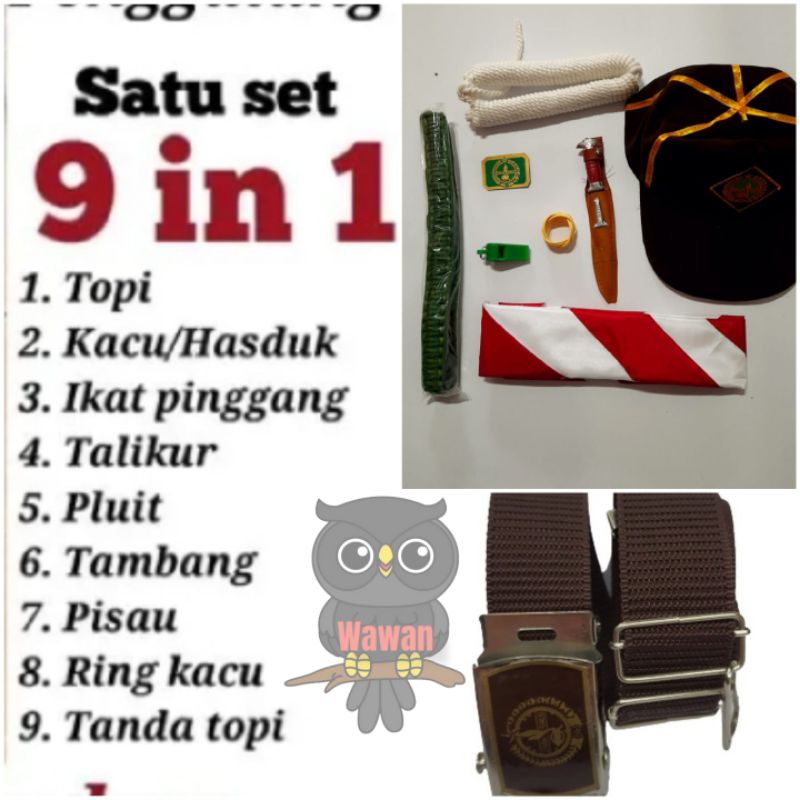 atribut pramuka (1set siaga )