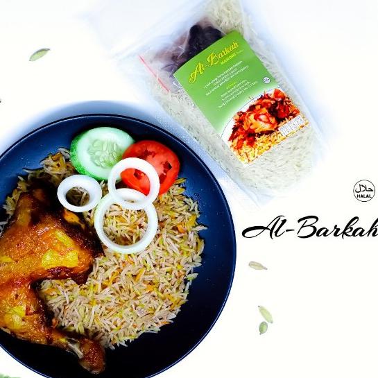 

[KODE PRODUK GCAR93466] Beras basmati dan Bumbu Nasi Kebuli Kabsah Biryani Mandhi Instan AL-BARKAH 400g paket hemat