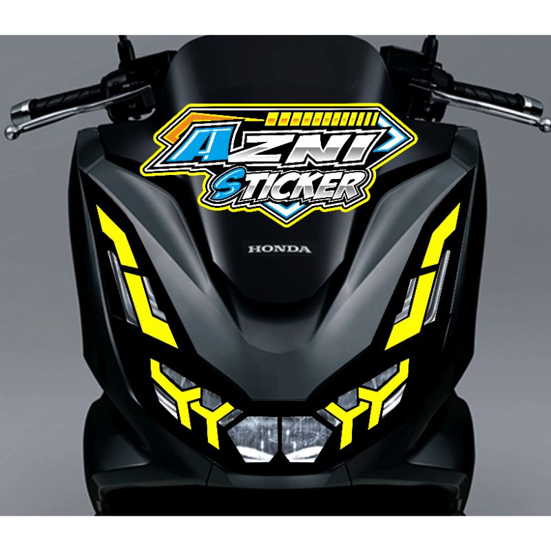 Stiker motor pcx 160 Stiker lampu pcx 160 Variasi lampu pcx mata elang pcx 160