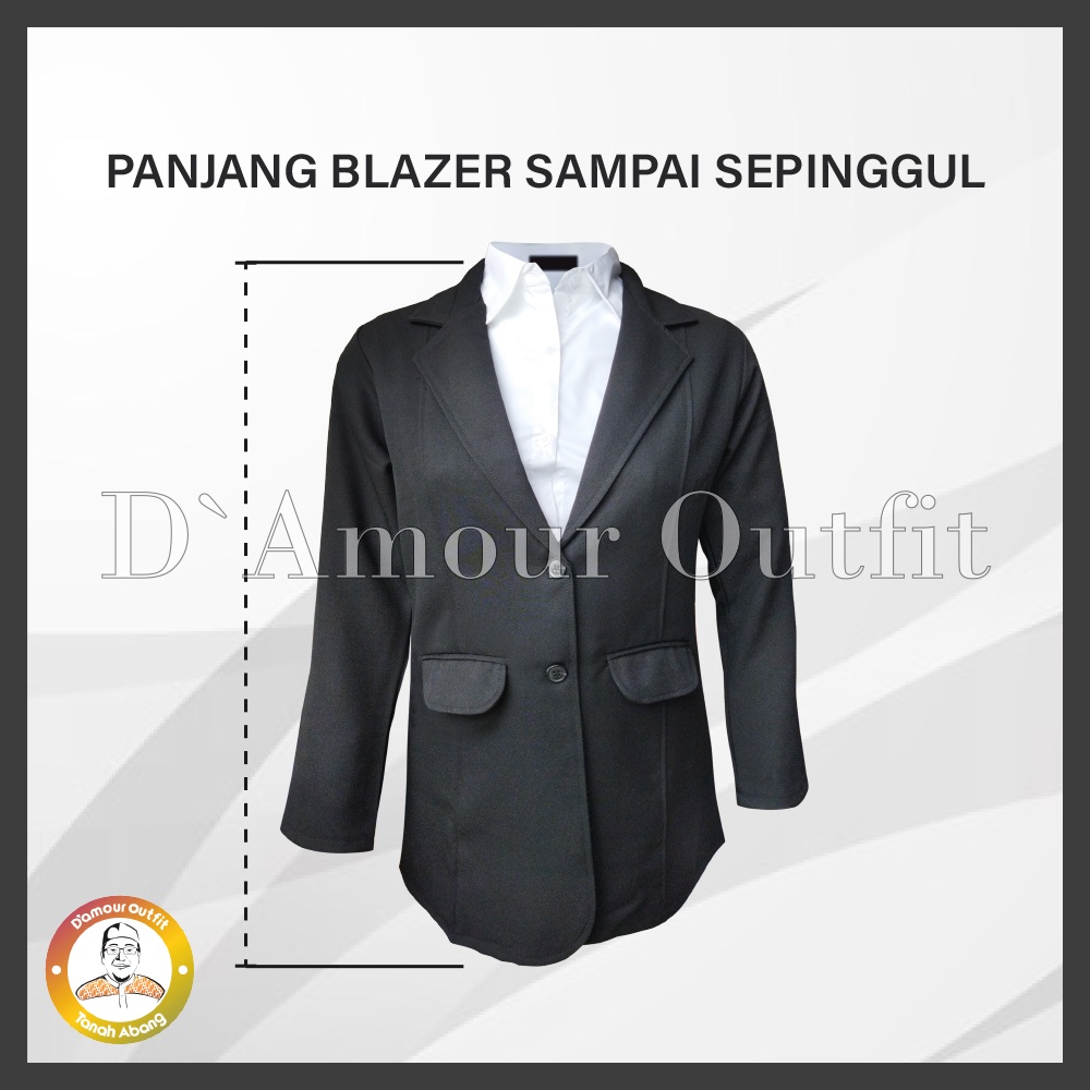 Jas Blazer Wanita Jas Kerja Kantor Cewe Polos Dewasa Anak Jaket Blezer Cewek Pakaian Formal Kantoran Dasar Hitam Rok Span Line A Rempel Celana Clana Bahan Panjang Kancing 2 Jumbo Big Size Cardigan Rompi Outer Perempuan One Set Setelan Stelan Korean Style