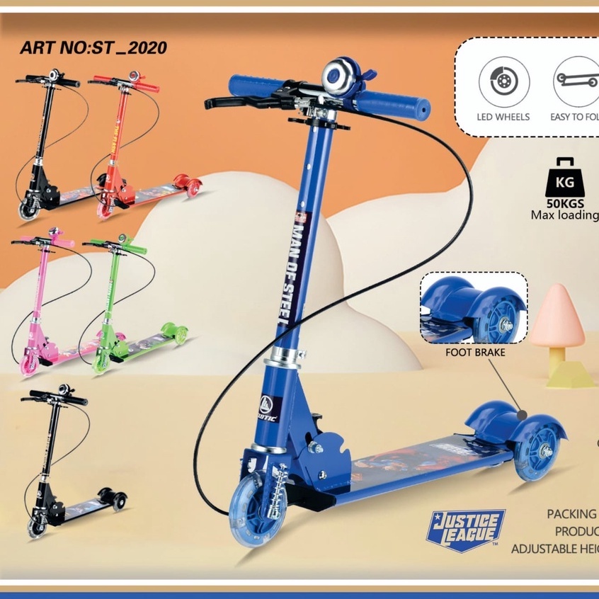 Otoped Exotic ST 2009 ST 2015 ST 2020 Transformers Justice League Batman Superman Flash Green Lantern Skuter Anak Sekuter Scooter Otopet ST2009 ST2015 ST2020