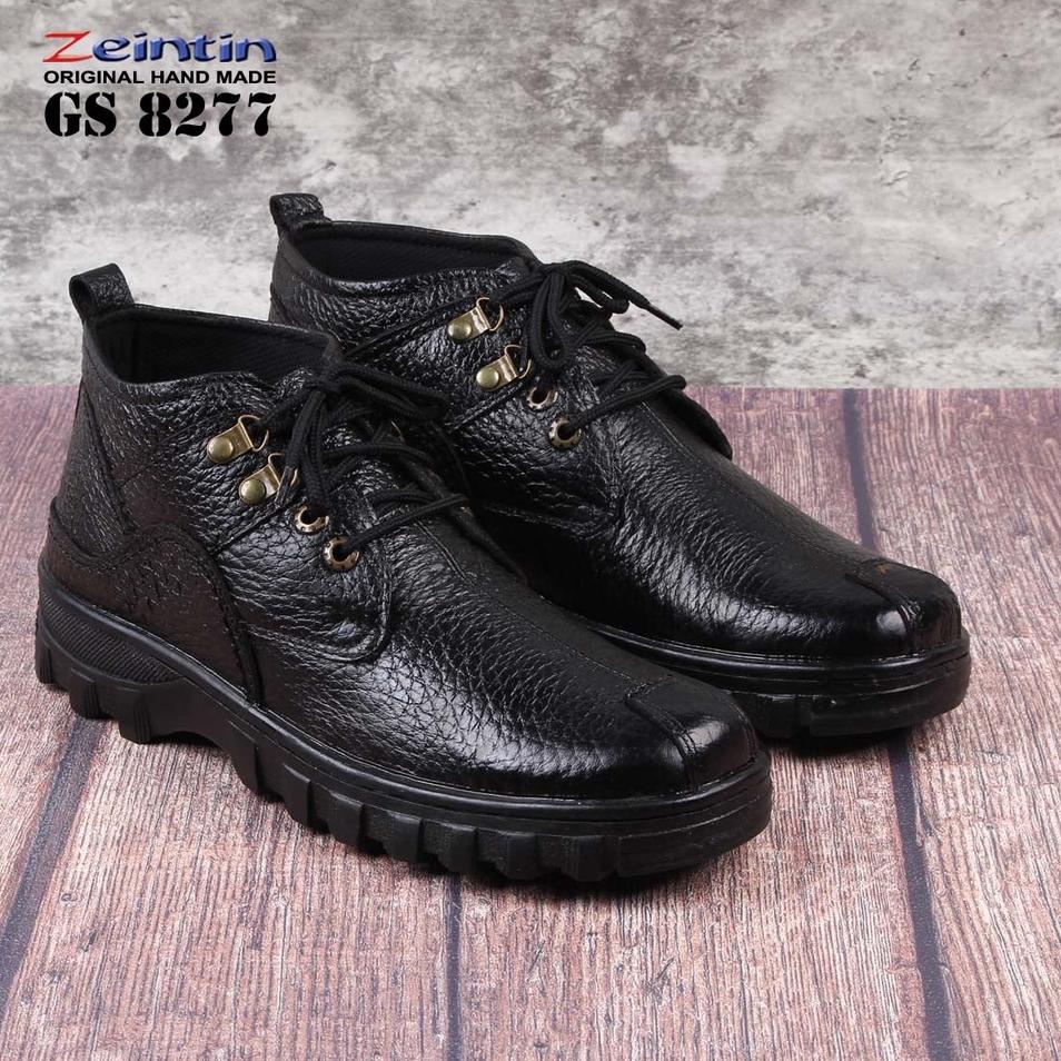 Terbaik  Zeintin - Sepatu Boots Pria Zeintin GS /Sepatu Boots kulit ZEINTIN Gs Bahan Kulit