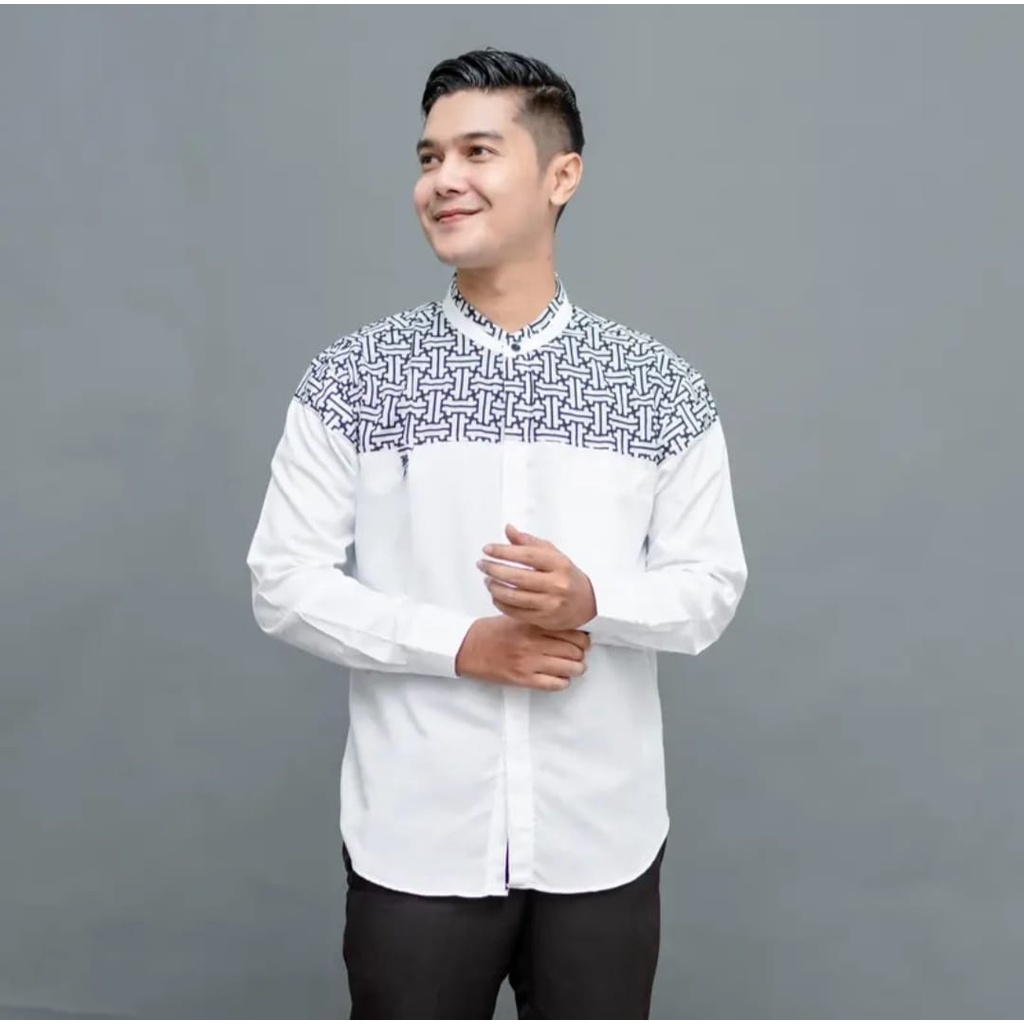 Baju Koko Hadroh Lengan Panjang Material Catton Adem Serap Keringat