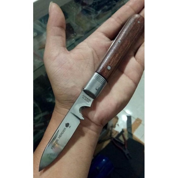 Pisau lipat herder / cap garpu original made in solingen germany