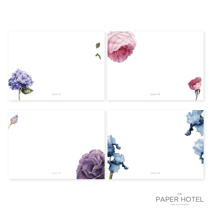 

NOTECARD - THE BOTANICAL (PERSONALIZED INITIALS/ NAME, 16PCS)