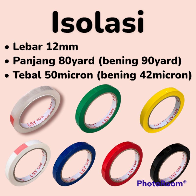 

Isolasi bening / Isolasi warna / Lakban 12mm / Isolasi Pekanbaru / Isolasi warna Pekanbaru / selotip