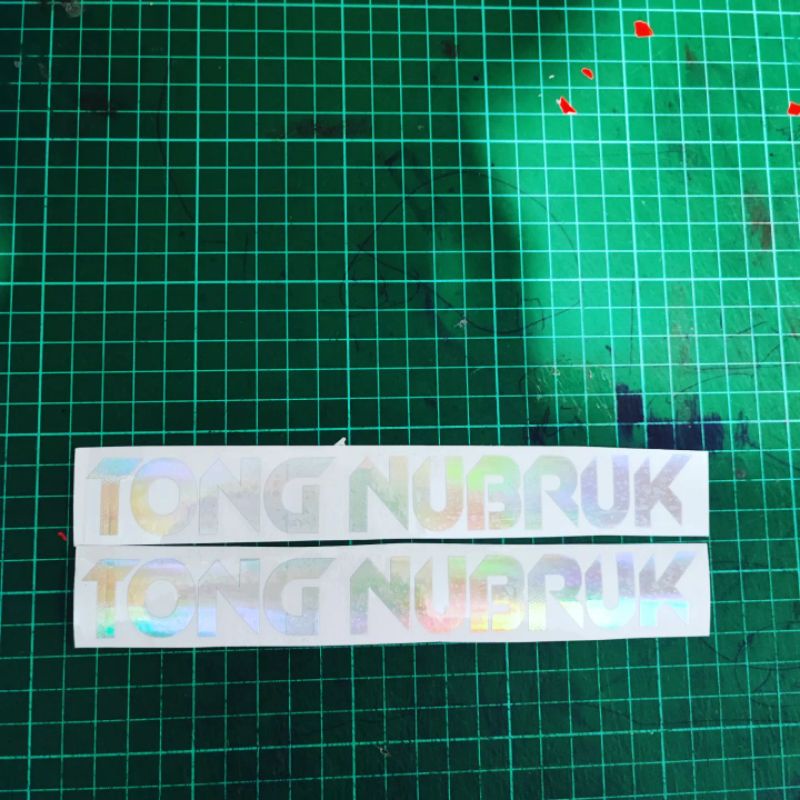 

Sticker Cutting Hologram Tong Nubruk isi 2 pcs