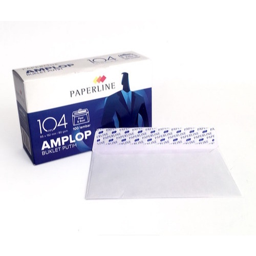 

Amplop Paperline No. 104 Isi 100 Lembar (Perkotak)