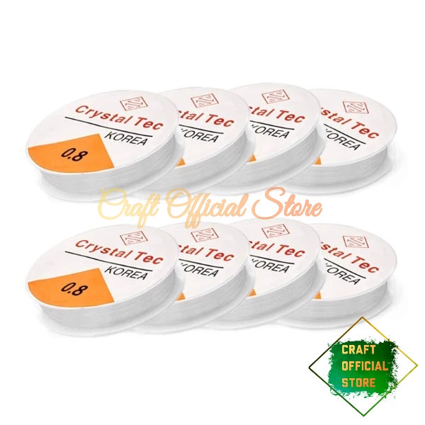 Craft Tali Senar Elastis 0.6/0.7/0.8/1.0Mm Tali Nyilon Karet Elastis