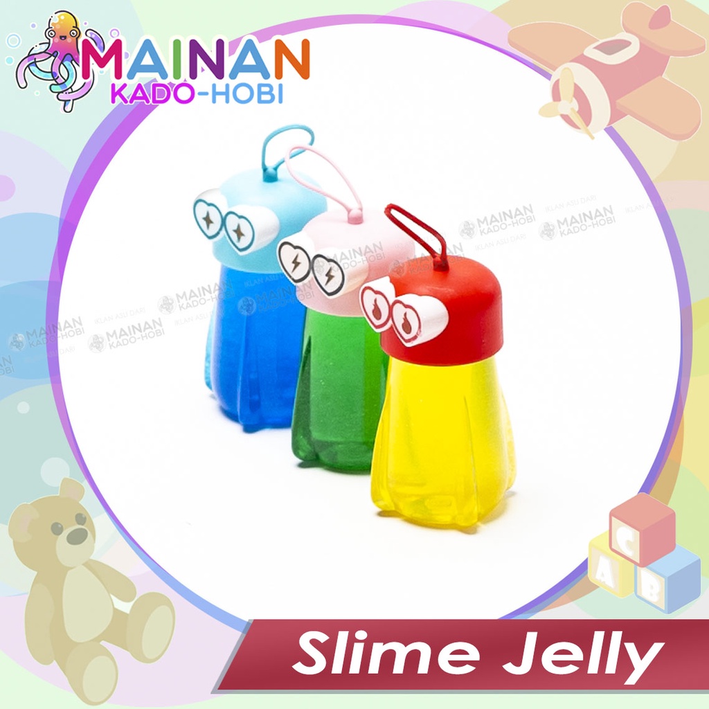 MAINAN ANAK EDUKASI BENTUK SLIME JELLY GLITER CRYSTAL