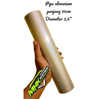 pipa silincer aluminium panjang 30 cm