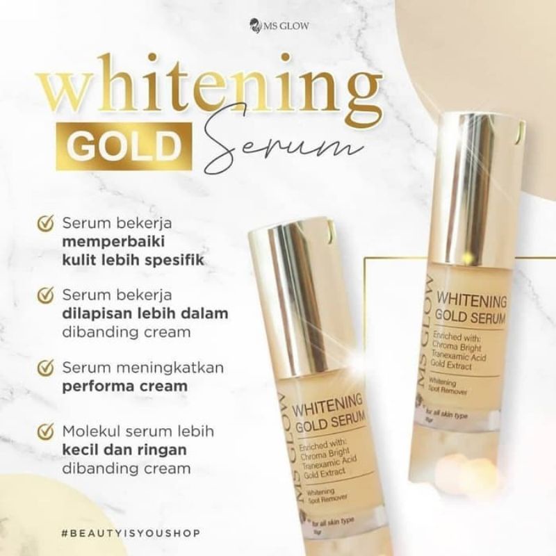 MS GLOW Serum Whitening Gold / Ms Glow Serum Gold