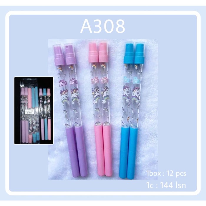 

PRO Balpen Gel Fancy A308 + Spray / Pen / Pulpen (12 pcs)