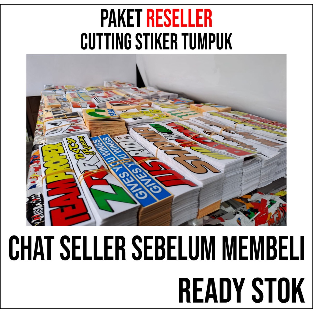 

Paket A stiker cutting tumpuk - stiker cutting - grosir