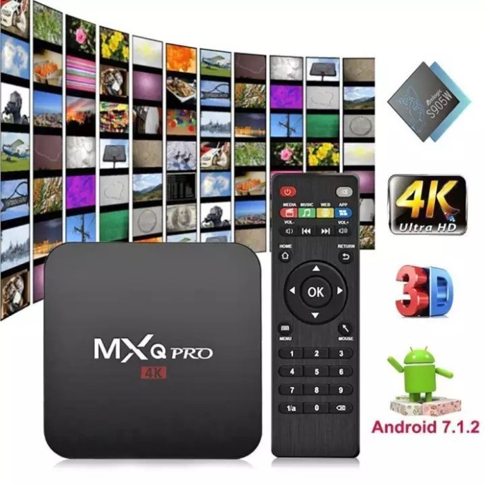 2GB/16GB Android TV BOX MXQ-Pro 4K Smart TV Box Media Player Bergaransi HDMI