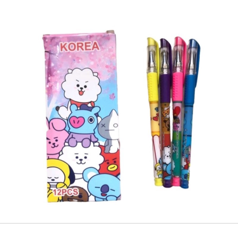 

pulpen tinta gel korea