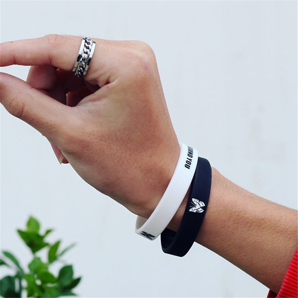 1pasang Gelang Tangan Silikon Olahraga Gelang Pasangan Untuk Pria Dan Wanita Hadiah Hari Valentine Perhiasan Tali Pergelangan Tangan