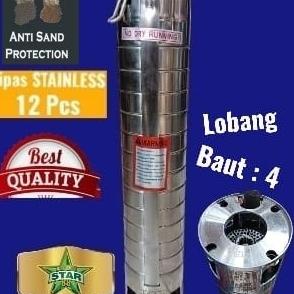 Kipas Pompa Air Satelit Stainless 1Hp 4" U York Submersible Drakos 12