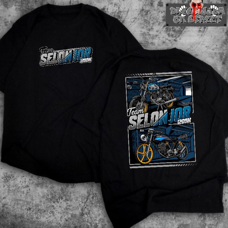 T-SHIRT KAOS CB SELONJOR RACING FUL SABLON TERBAIK, KAOS CB GL, KAOS CB FUL DESAIN SABLON, KAOS GL R