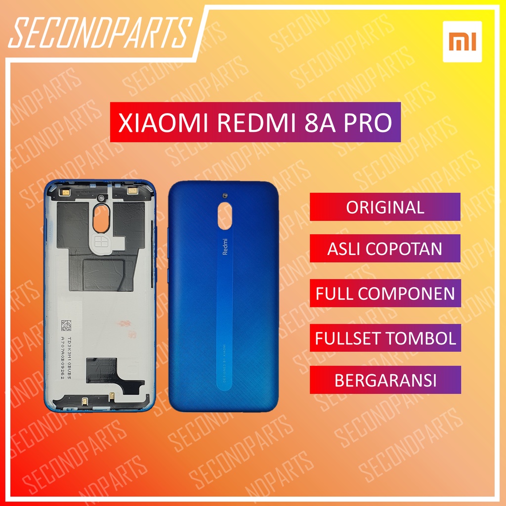 BACKDOOR BACK COVER CASING BELAKANG XIAOMI REDMI 8A PRO ORIGINAL COPOTAN