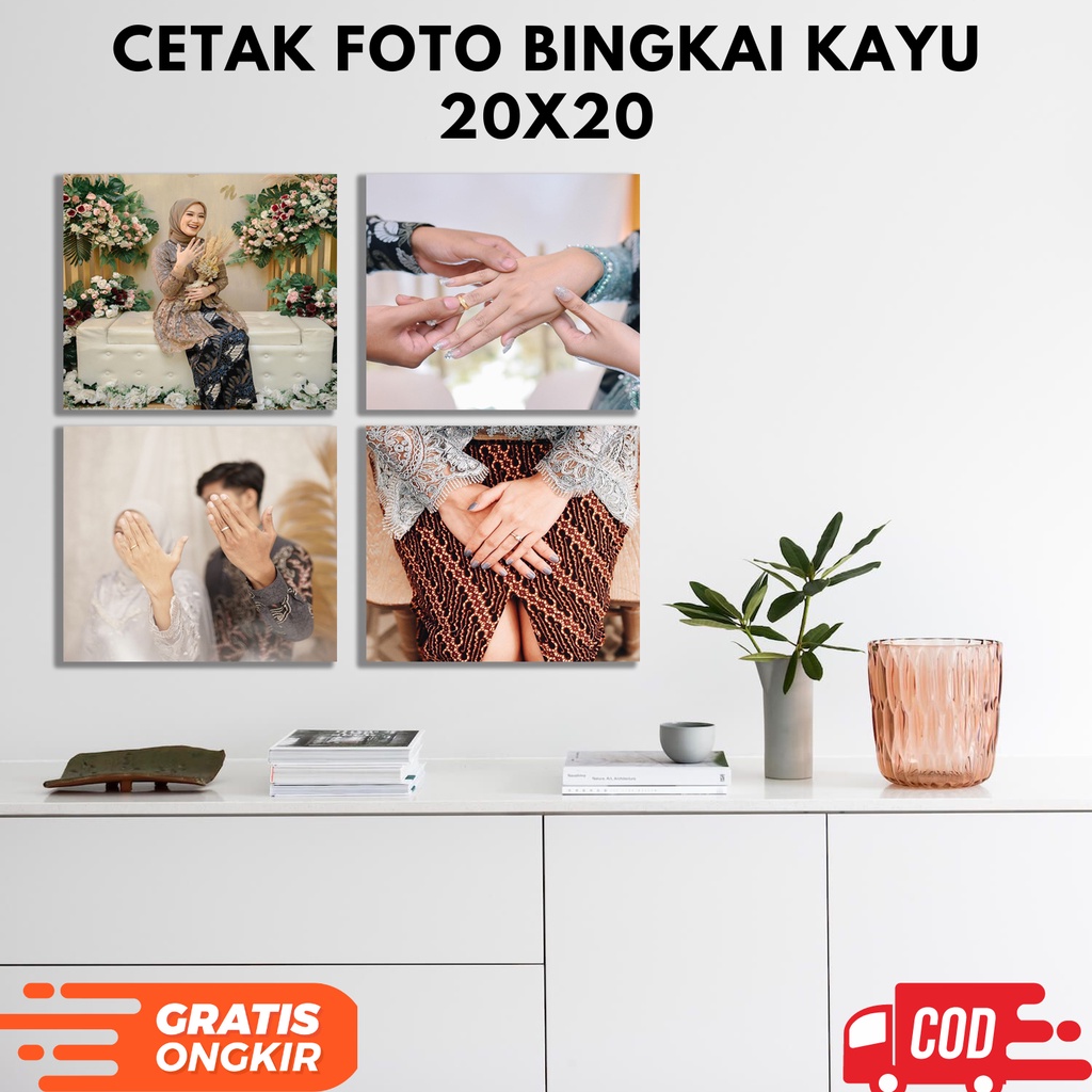 CETAK FOTO MEDIA PAPAN MDF 20x20