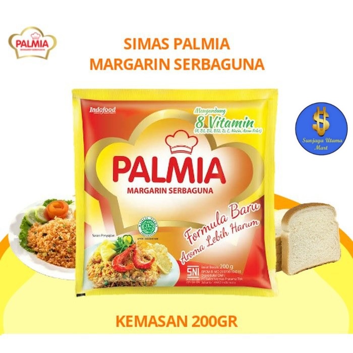 

Palmia Margarin Serbaguna 200gr-Mentega Palmia Serbaguna