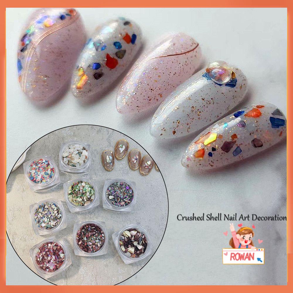 R-flower Sea Shell Stone Multicolor Hadiah DIY 3D Nail Art