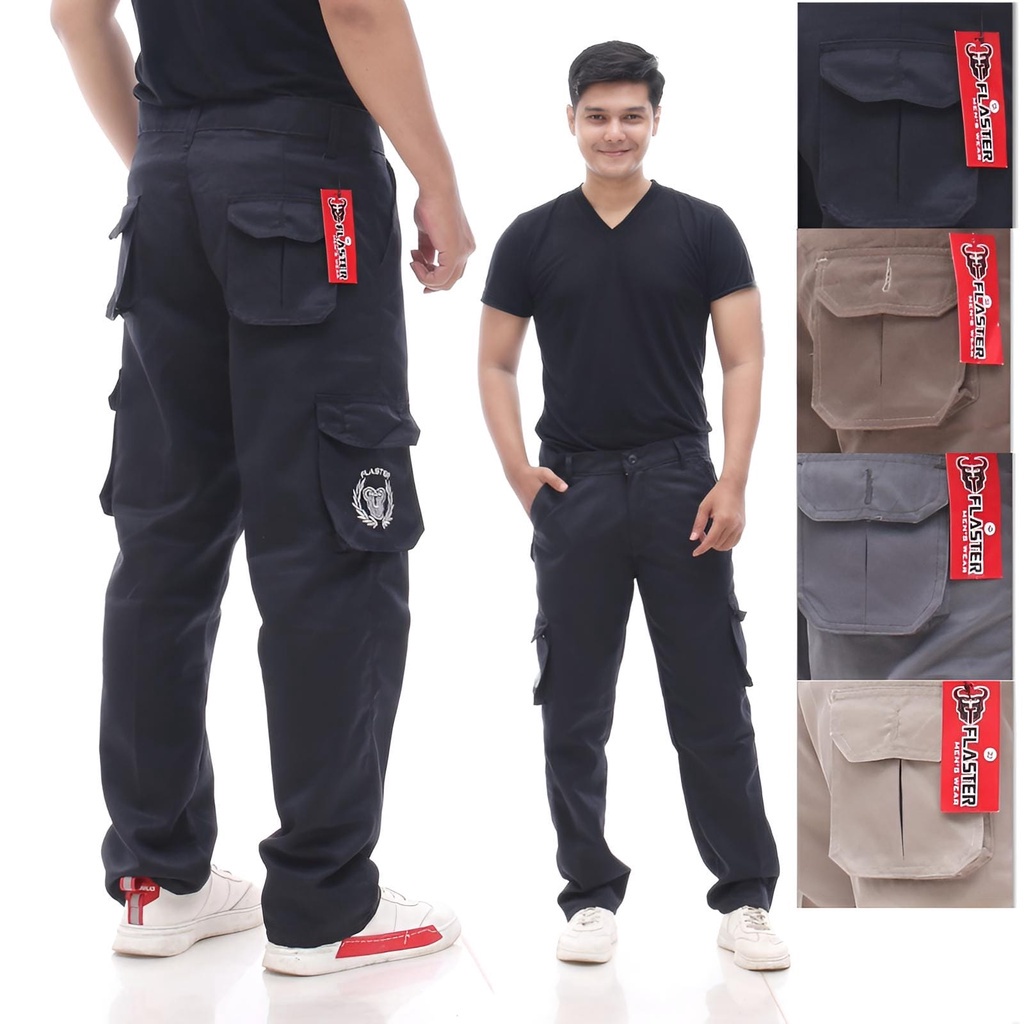 Celana Cargo Panjang [FLASTER MEN'S WEAR] Cargo Pants Pria Hight Quality Premium