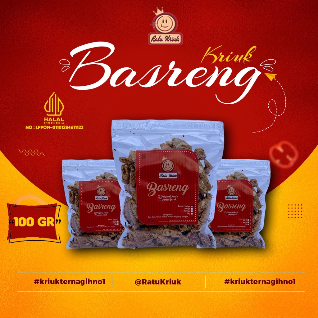 

(TERMURAH) BASRENG DAUN JERUK 100GRAM BY RATU KRIUK