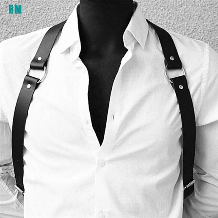 

SEXY WOMEN MEN ADJUSTABLE LEATHER BODY EST HARNESS BELT PUNK CY KUALITAS TINGGI !!