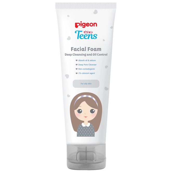 Pigeon Teens Facial Foam Deep Cleansing &amp; Oil Controlling -LDA