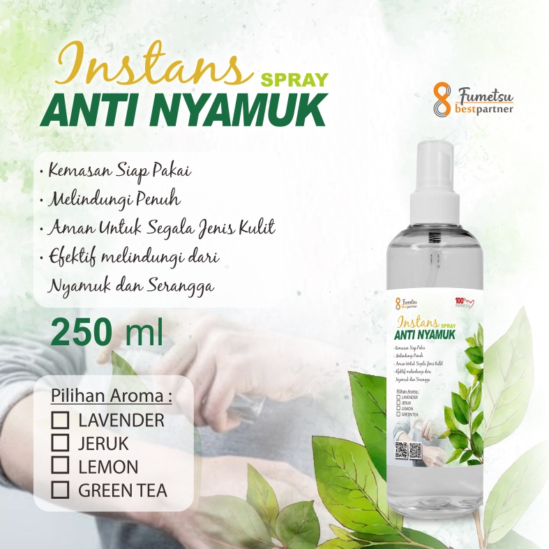 Biopro - Anti Nyamuk Spray Cair Alami Aroma Fresh Super Ampuh Kemasan 250ml Spray