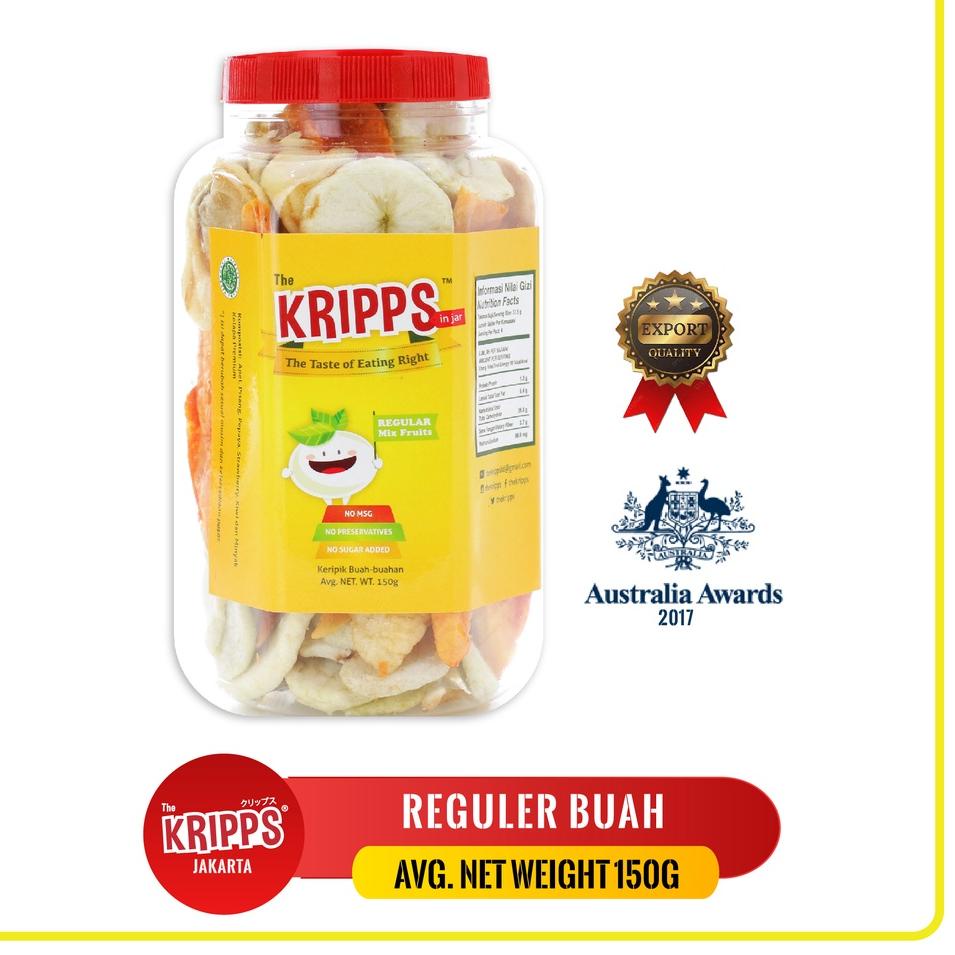 

[PRODUK G70TM] THE KRIPPS (REGULER BUAH)/VEGAN SNACK QCF