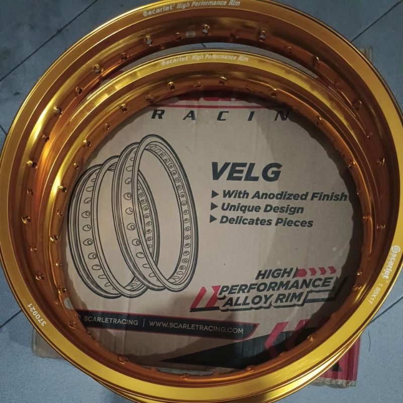 VELG SCARLET SET 185 + 215 RING 17 WR SHAPE