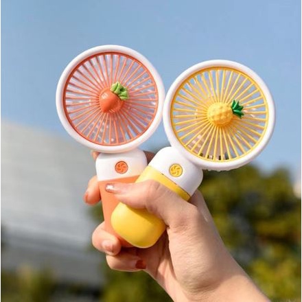 DS MF 99003 Kipas Angin Genggam Mini Portable Motif Buah / Kipas Angin Buah Cute Fan USB Charge