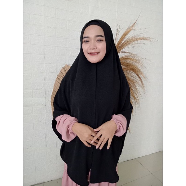 pashmina oval syar'i pashmina curve crinkle jumbo