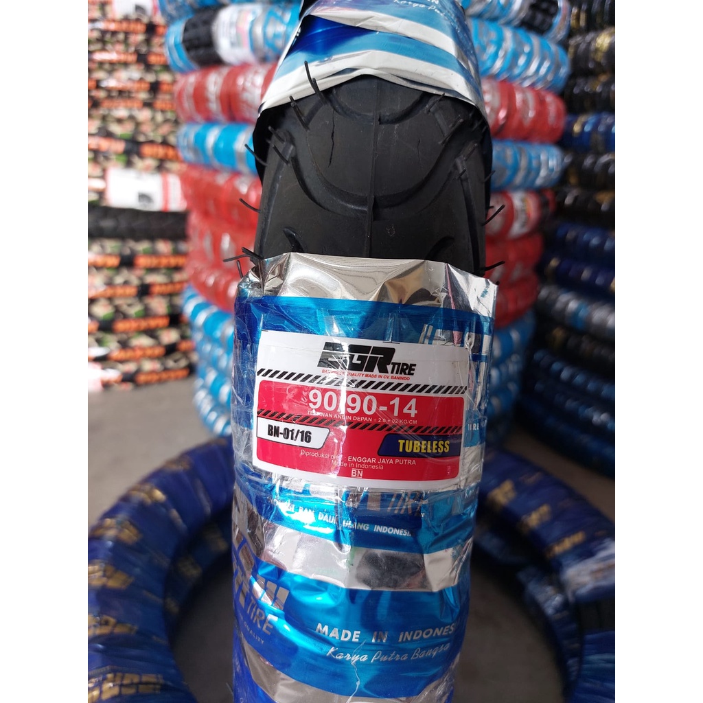 Ban Motor Matic Ring 14 Tubeless Ukuran 90/90-14 Untuk Motor Beat/Vario/Mio/Fino/Spacy