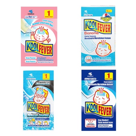 KoolFever Plester Demam Kompres Bayi / Anak / Dewasa Kool fever  SATUAN / 1 lembar