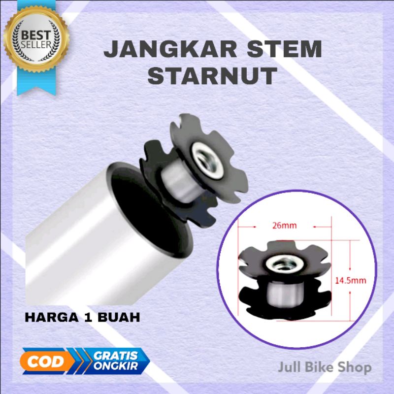 Jangkar fork star nut garpu sepeda headset fixie mtb stang stem stir starnut bmx gunung