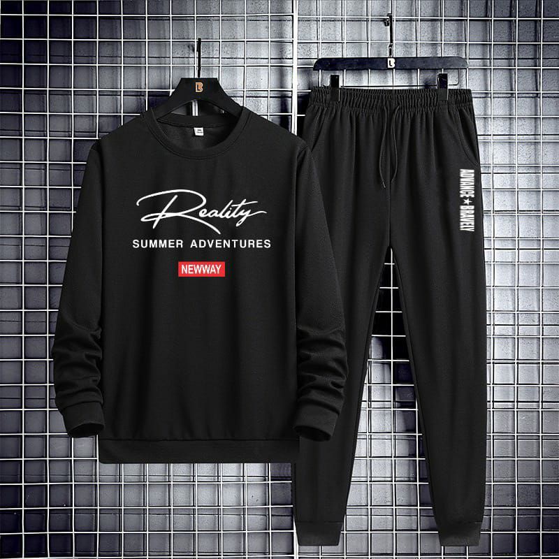 Baju Setelan Pria Terbaru-Setelan Sweater Celana Jogger-Setelan Pria Fashion