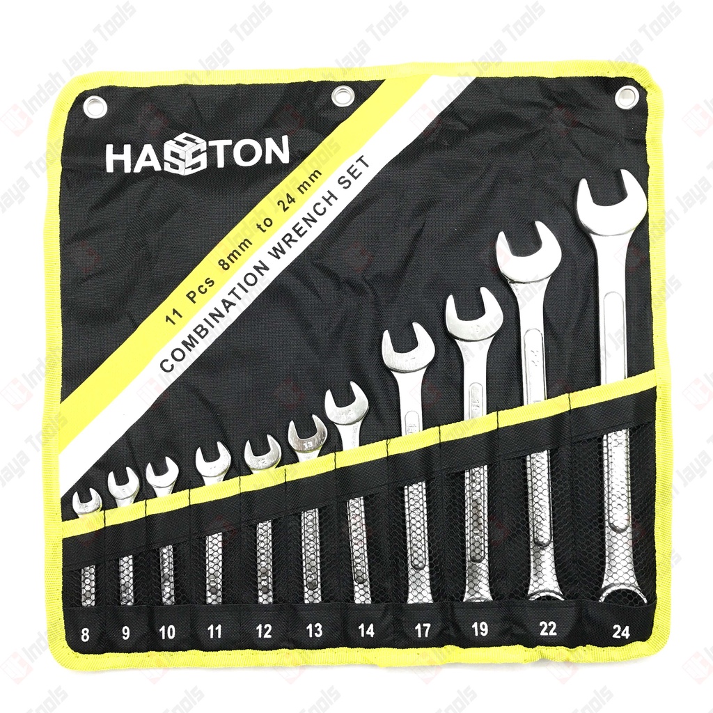 HASSTON 1647-002 Kunci RING PAS Set 11 Pcs 8-24 mm Combination Wrench