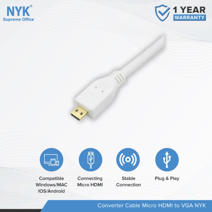konverter Micro HDMI to VGA