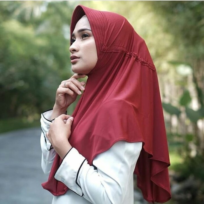 (COD) Jilbab Serut Polos Jilbab Serut Jokowi Jilbab Instan Jersey Serpol Jilbab Kekinian Serut Adiba