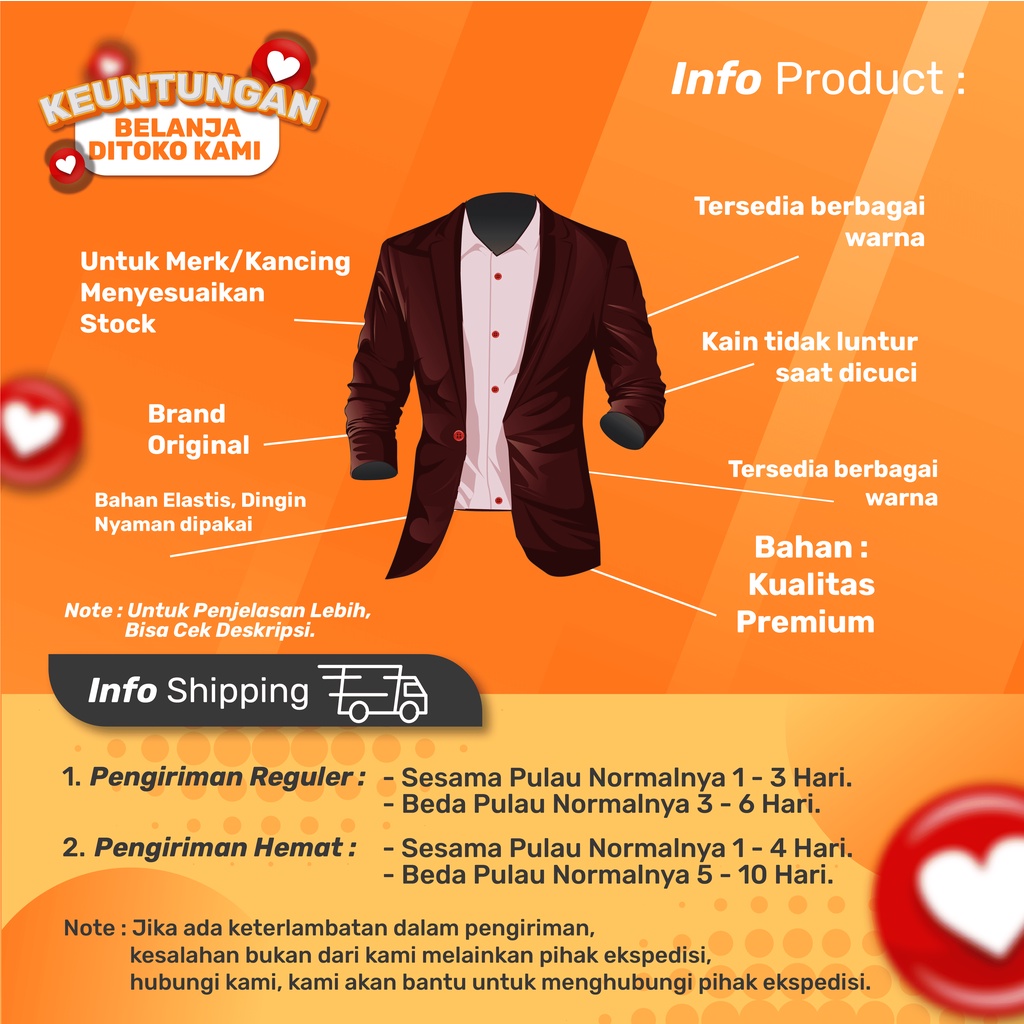 BLAZER BLAZZER JAS PRIA COWOK WARNA MERAH KEREN BAHAN TEBAL ELASTIS SLIM FIT NYAMAN DIPAKAI PREMIUM ASLI